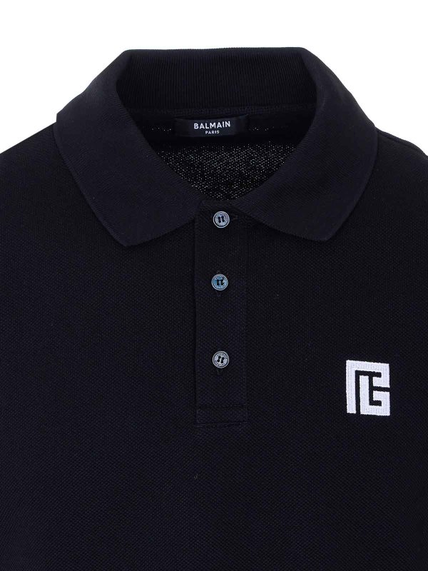 ポロシャツ - 黒 shop online: Balmain
