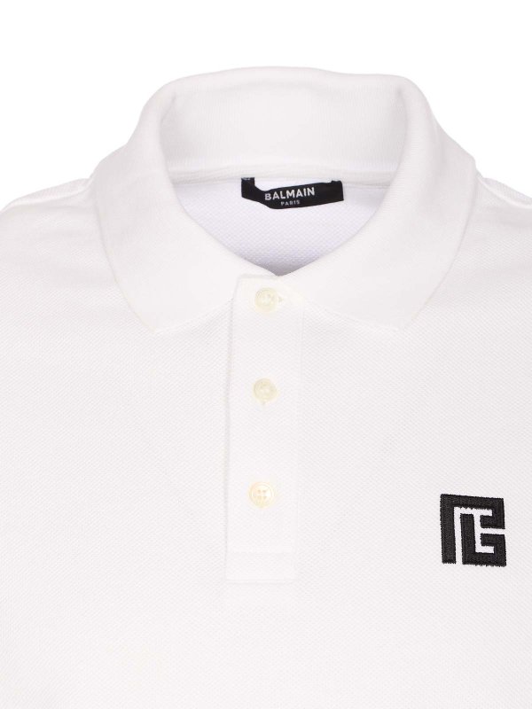 Polo - Blanc shop online: Balmain