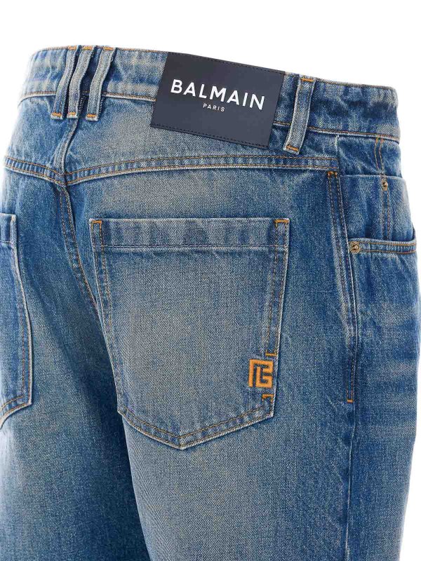 The Best Shops Balmain: Jeans Rectos - Vaqueros Rectos - Azul