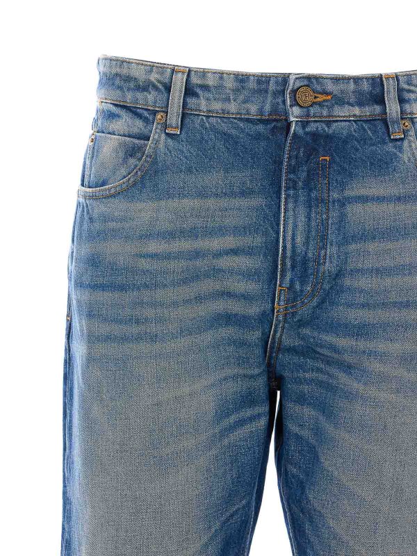 Vaqueros Rectos - Azul shop online: Balmain