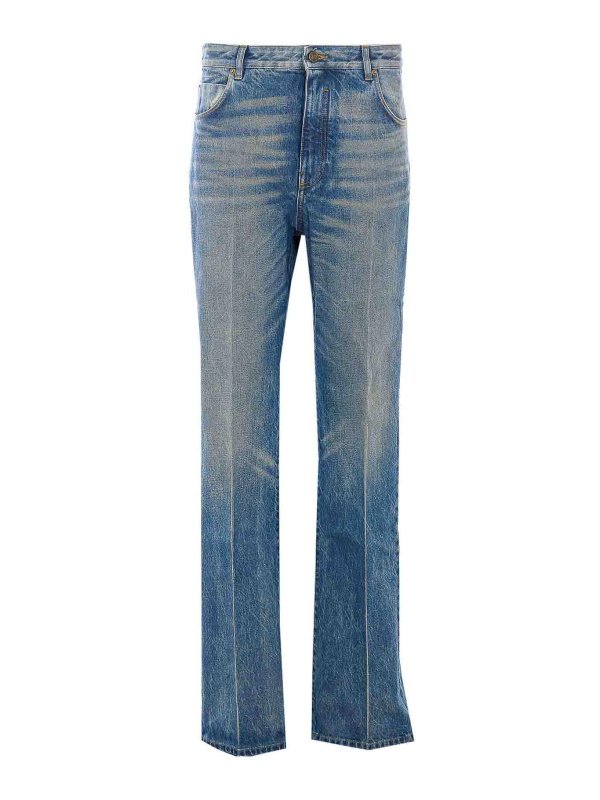 Balmain: straight leg jeans - Jeans