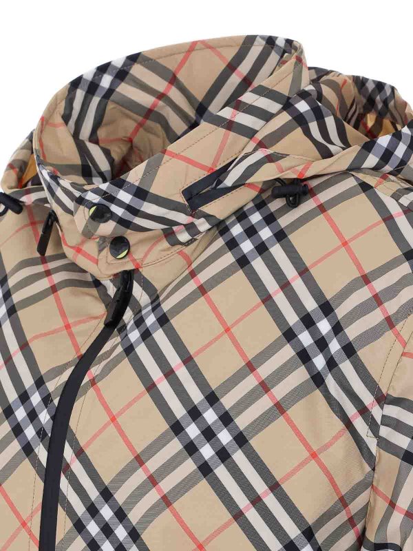 The Best Shops BURBERRY: casual jackets - Beige Jacket With Frontal Zip Closure