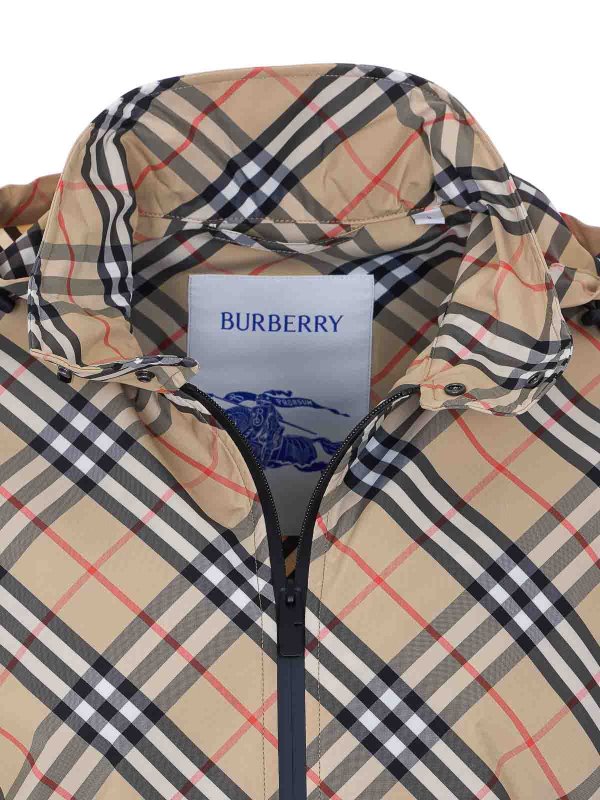 Beige Jacket With Frontal Zip Closure Replica 
online: BURBERRY