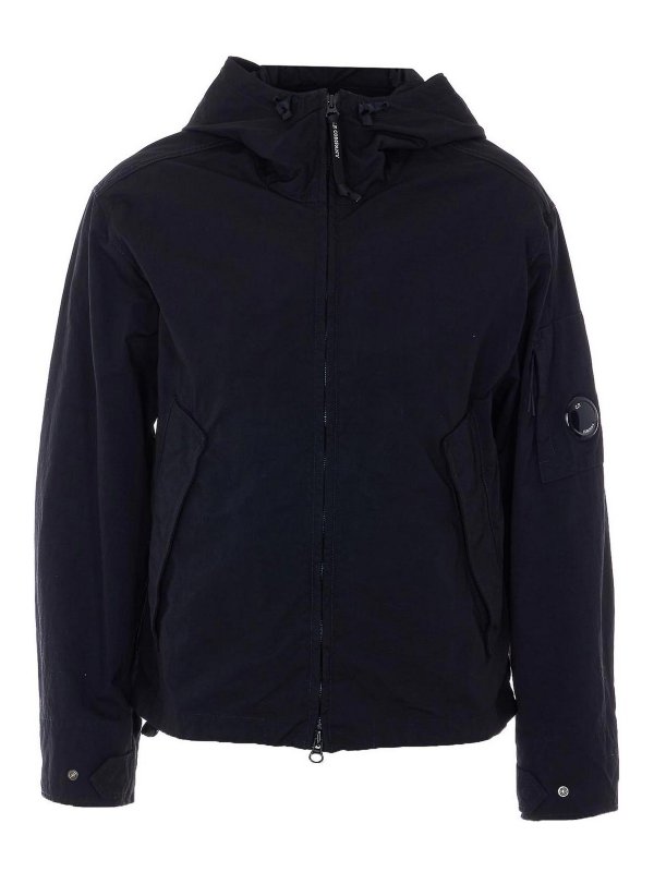 C.P. COMPANY: casual jackets - Black Jacket With Zip Closure