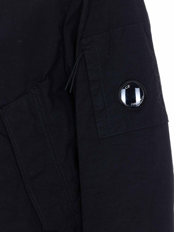 The Best Shops C.P. COMPANY: casual jackets - Black Jacket With Zip Closure