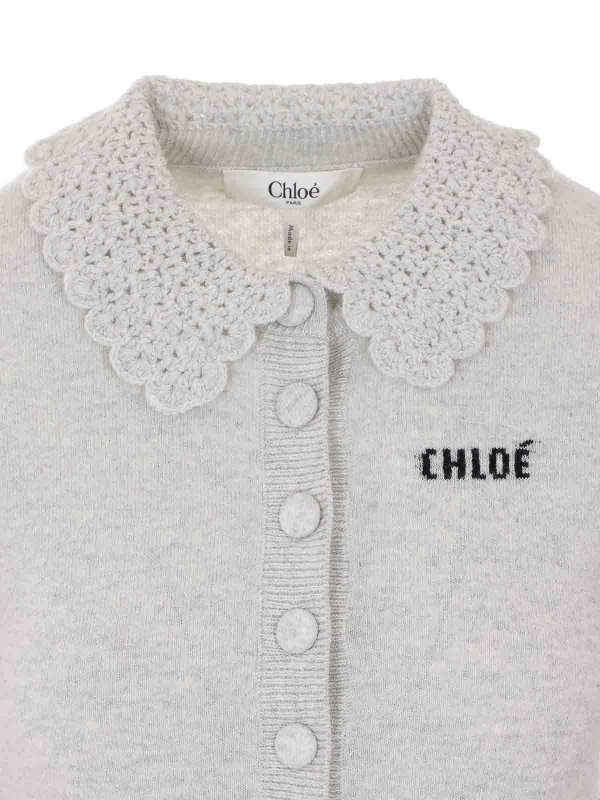 カーディガン - グレー shop online: CHLOE