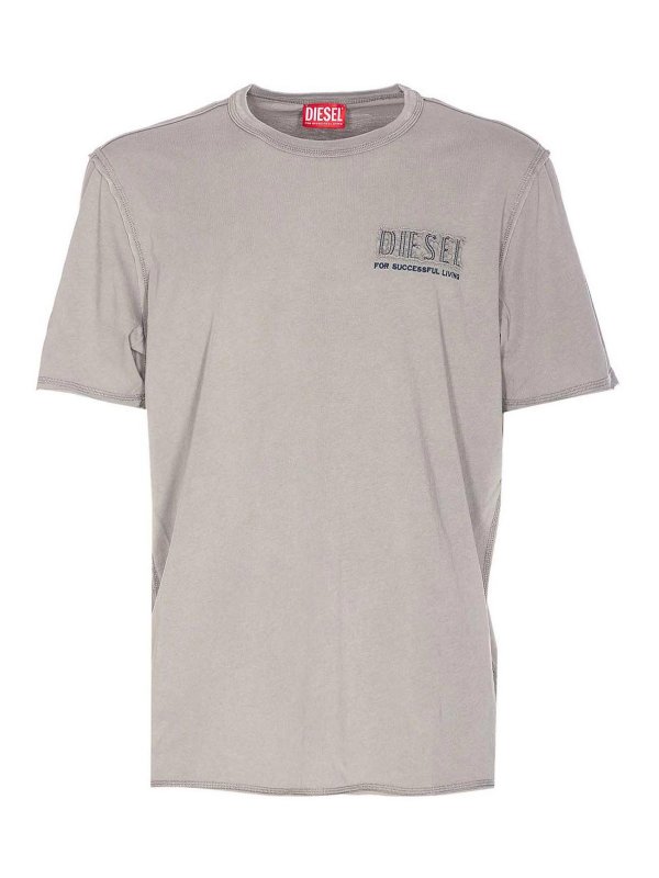 DIESEL: Camisetas - Camiseta - Gris