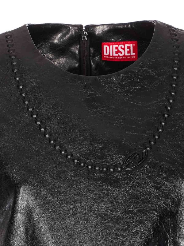 膝丈ドレス - 黒 shop online: DIESEL