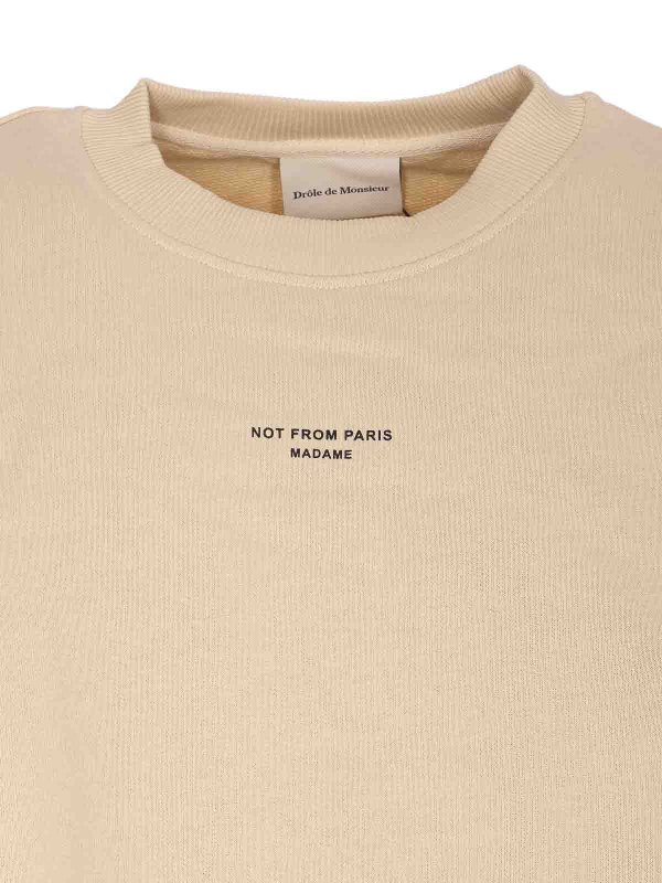 スウェットシャツ/セーター - ベージュ Replica 
online: DRÔLE DE MONSIEUR