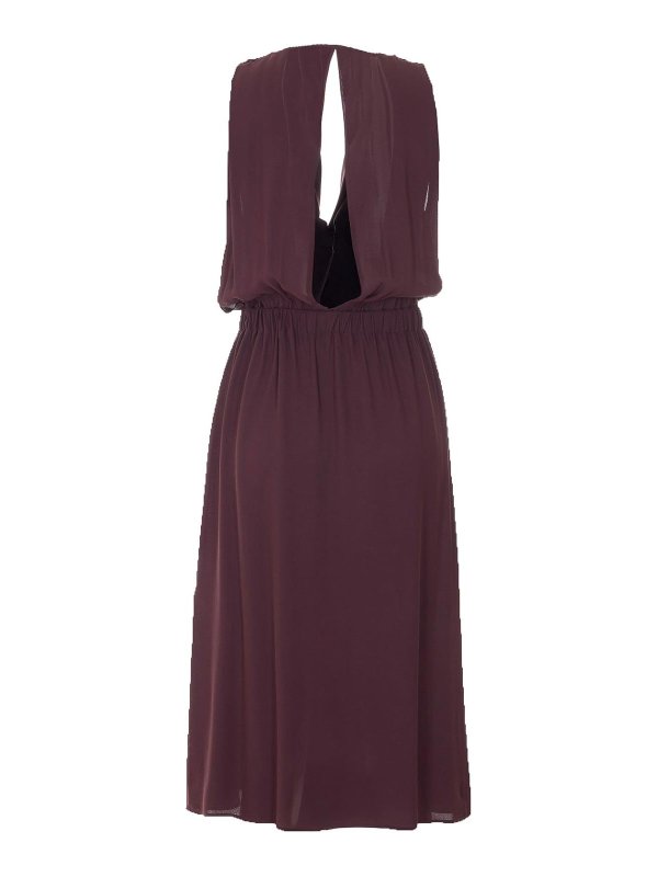 ELISABETTA FRANCHI: ニーレングスドレス online - 膝丈ドレス - 赤