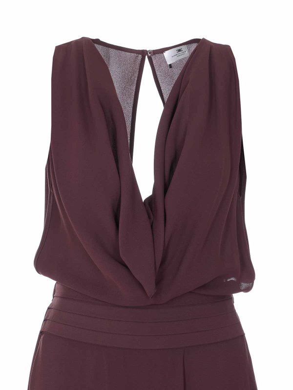 膝丈ドレス - 赤 shop online: ELISABETTA FRANCHI