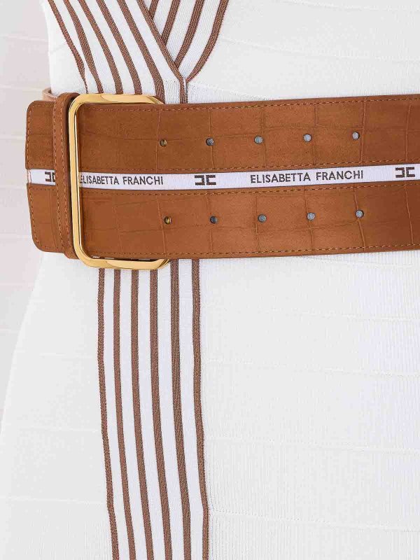 The Best Shops ELISABETTA FRANCHI: ニーレングスドレス - 膝丈ドレス - 白