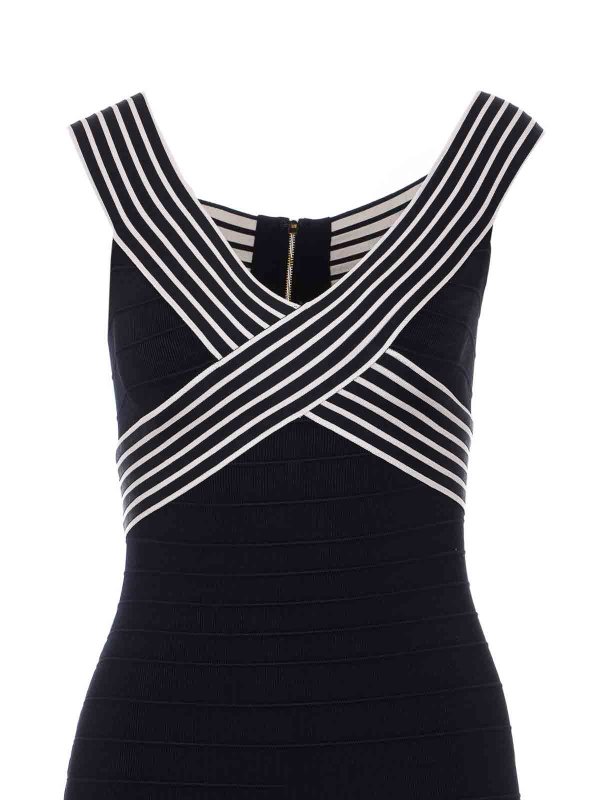 膝丈ドレス - 黒 shop online: ELISABETTA FRANCHI