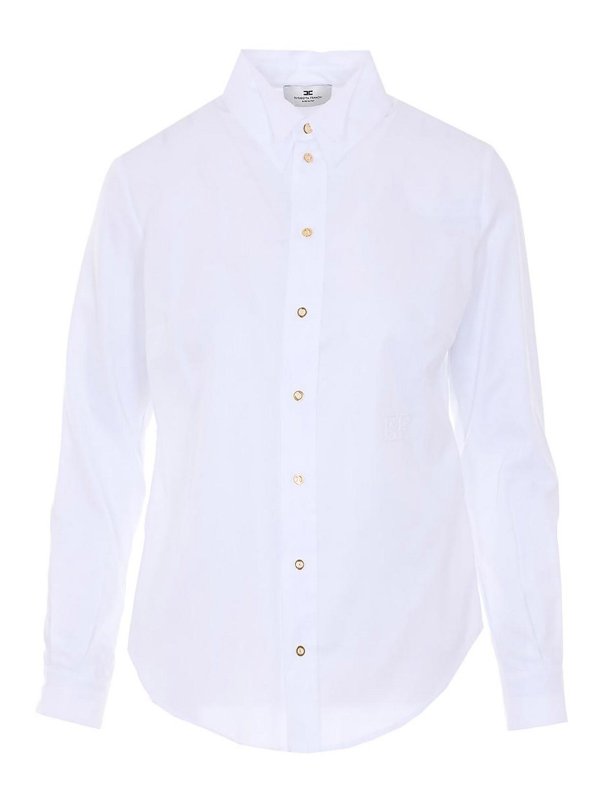 ELISABETTA FRANCHI: シャツ - シャツ - 白