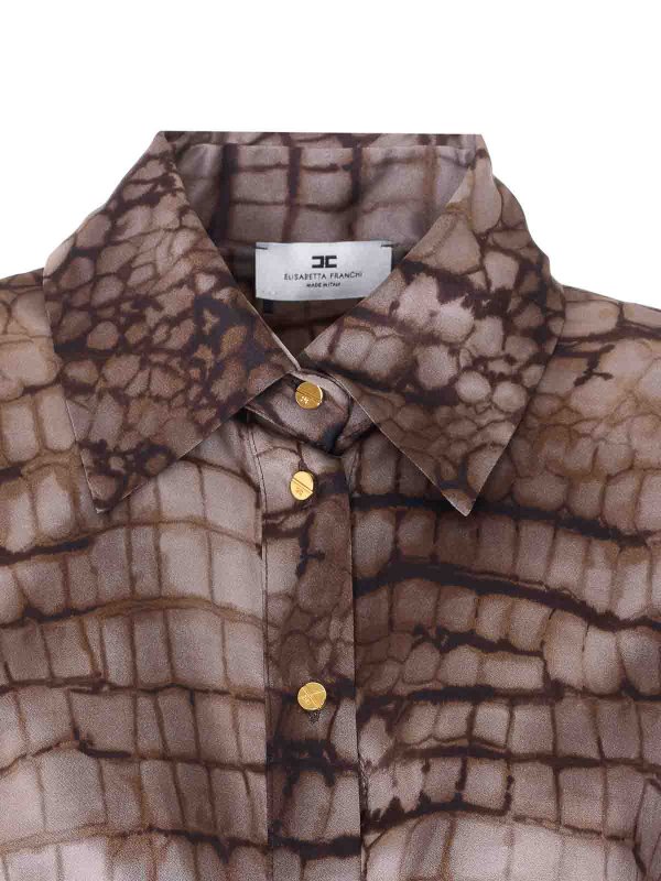 Python Print Shirt shop online: ELISABETTA FRANCHI