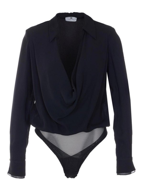 ELISABETTA FRANCHI: シャツ - シャツ - 黒