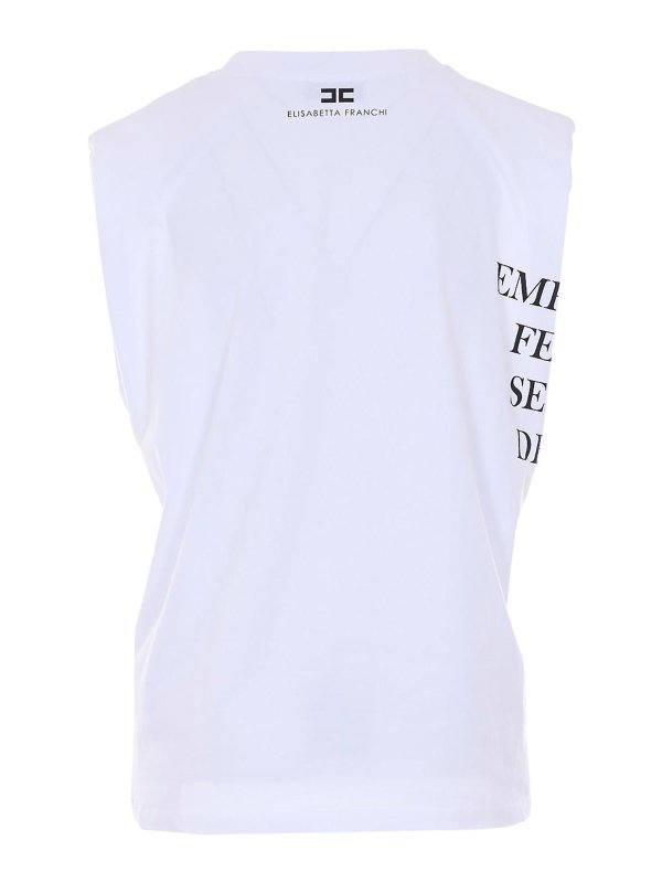 ELISABETTA FRANCHI: Camisetas online - Camiseta - Blanco