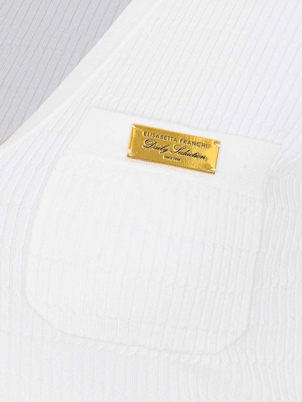 The Best Shops ELISABETTA FRANCHI: トップス＆タンクトップ - トップ/タンクトップ - 白