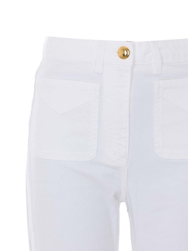 スキニージーンズ - 白 shop online: ELISABETTA FRANCHI