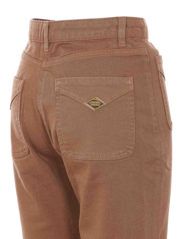 The Best Shops ELISABETTA FRANCHI: カジュアルトラウザー - カジュアルパンツ - ブラウン