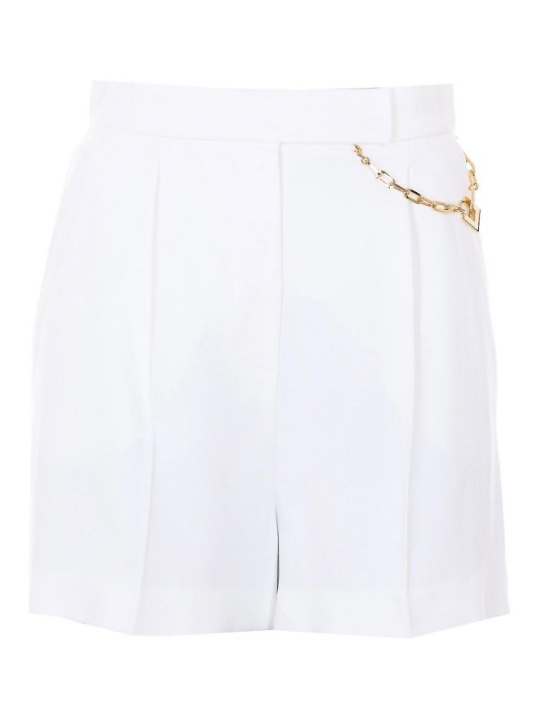 ELISABETTA FRANCHI: Hosen Shorts - Shorts - Weiß