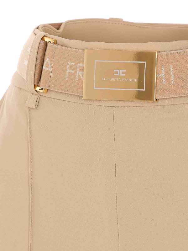 The Best Shops ELISABETTA FRANCHI: トラウザーショーツ - ショートパンツ - ベージュ