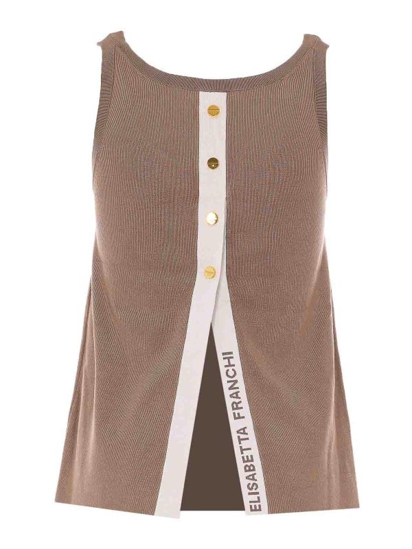ELISABETTA FRANCHI: トップス＆タンクトップ online - トップ/タンクトップ - ブラウン