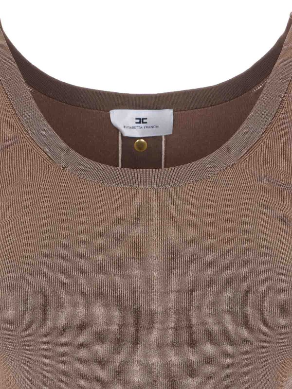 トップ/タンクトップ - ブラウン shop online: ELISABETTA FRANCHI