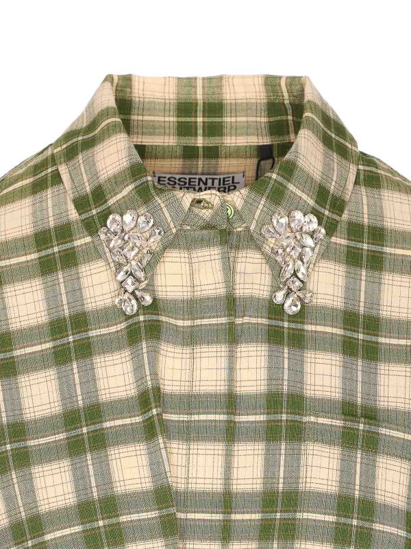 シャツ - 緑 shop online: ESSENTIEL ANTWERP