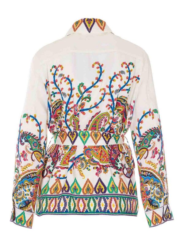 ETRO: casual jackets online - Multicolor Jacket With Logo Buttons Closure