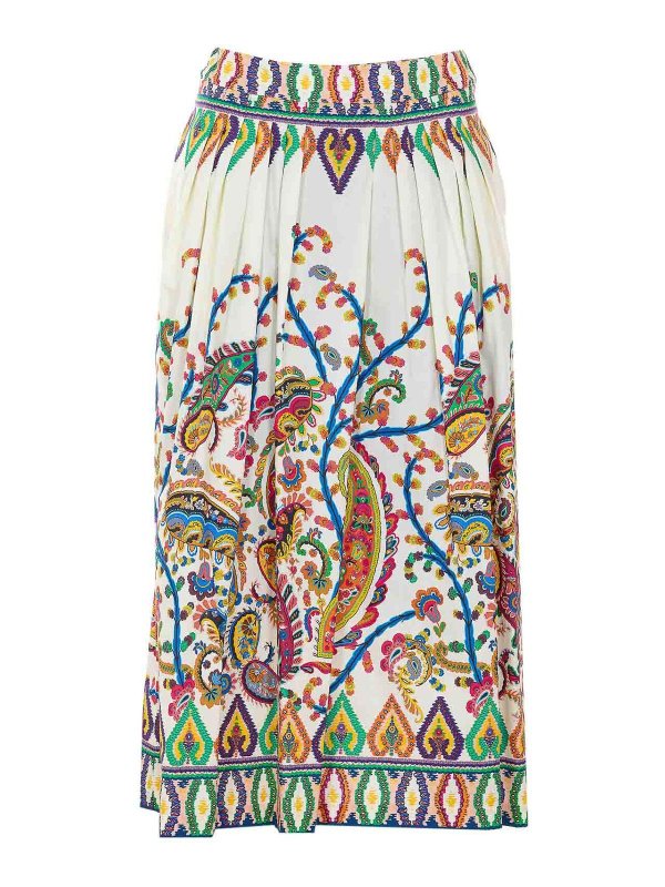 ETRO: Knee length skirts & Midi - Multicolor Skirt