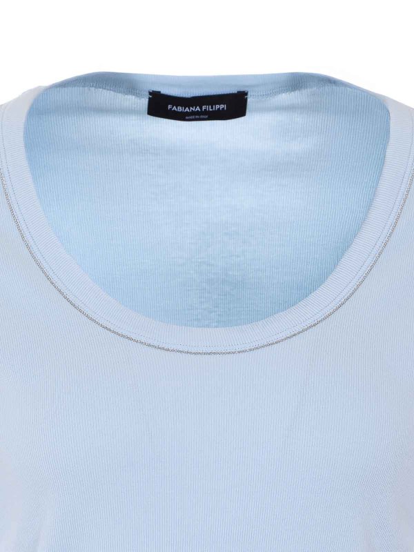 クルーネック - ブルー Replica 
online: FABIANA FILIPPI