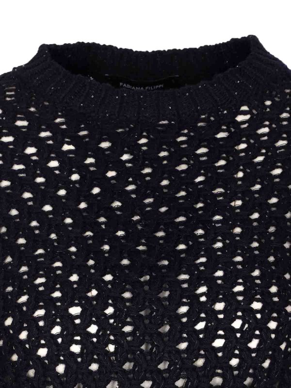 クルーネック - 黒 Replica 
online: FABIANA FILIPPI