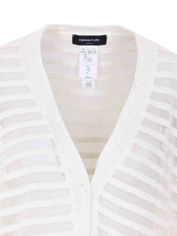 カーディガン - 白 Replica 
online: FABIANA FILIPPI