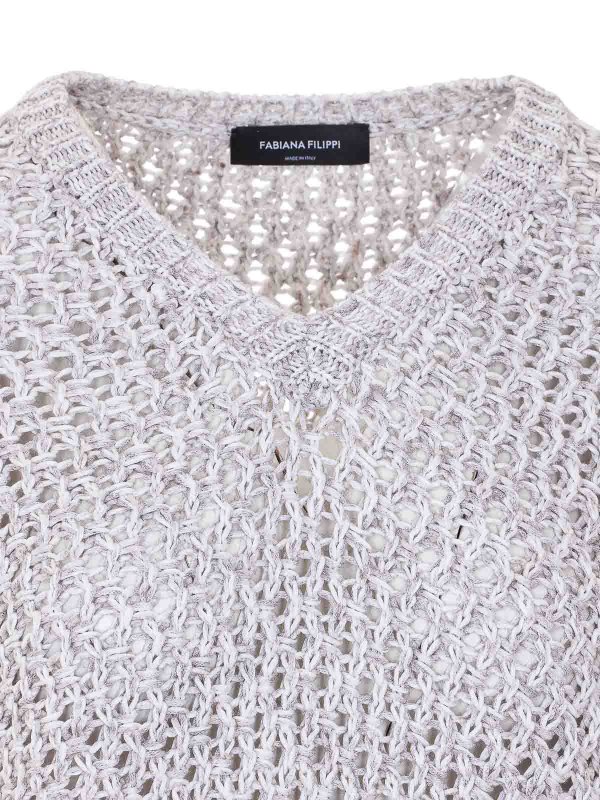 クルーネック - グレー Replica 
online: FABIANA FILIPPI