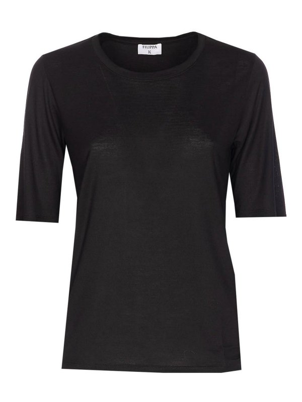 FILIPPA K: Camisetas - Camiseta - Negro