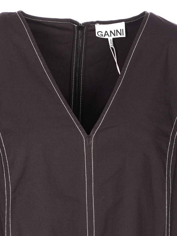 ショートドレス - 黒 shop online: GANNI