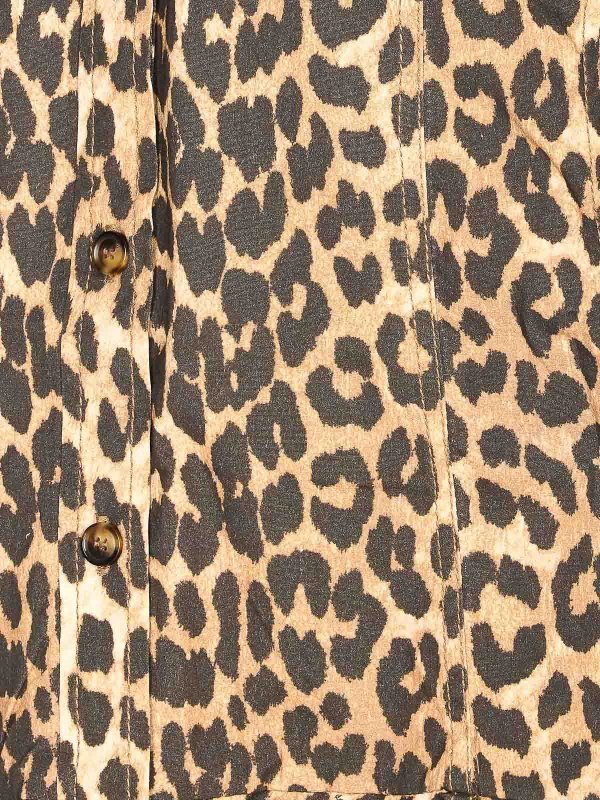 The Best Shops GANNI: ニーレングスドレス - 膝丈ドレス - ブラウン