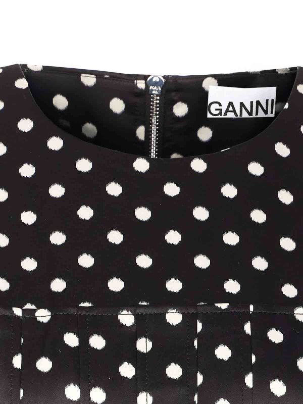 トップ/タンクトップ - 黒 shop online: GANNI