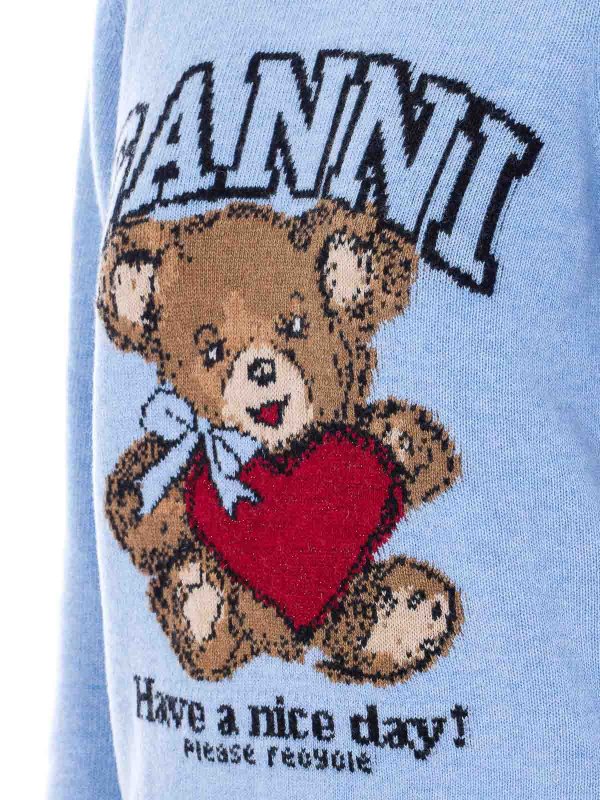 The Best Shops GANNI: クルーネック - クルーネック - ブルー