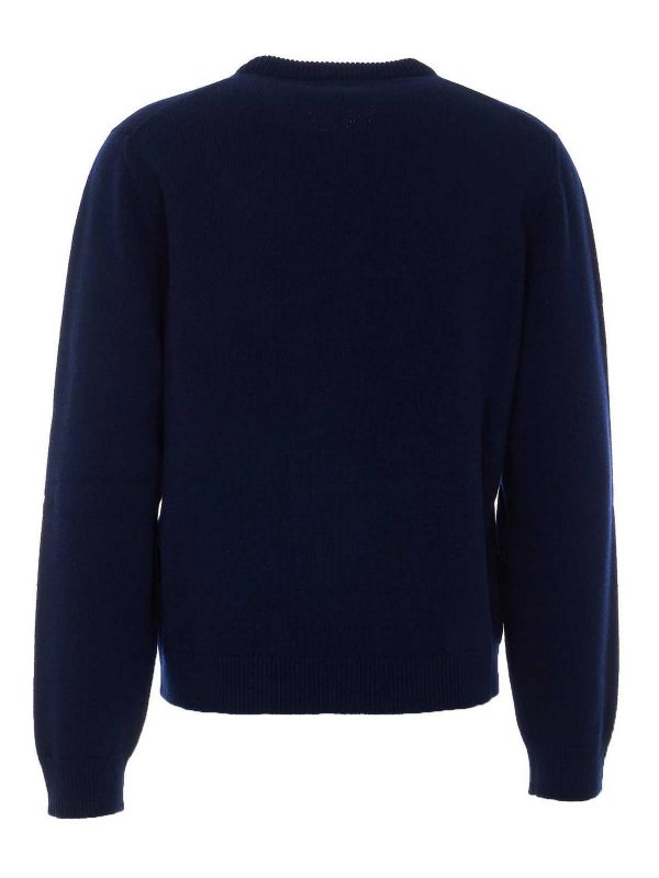 GUCCI: crew necks online - Blue Sweater