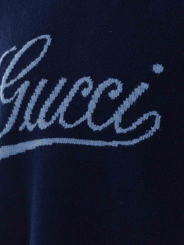 The Best Shops GUCCI: crew necks - Blue Sweater