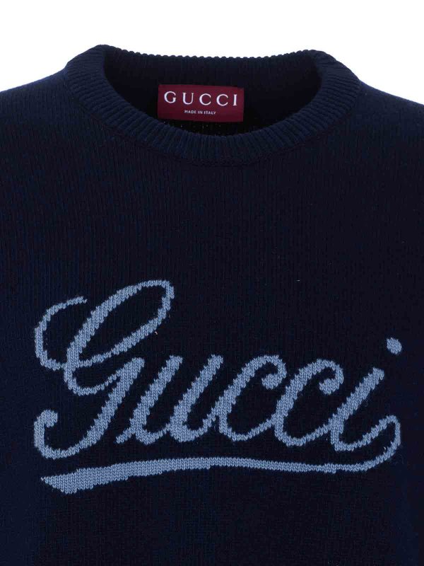 Blue Sweater shop online: GUCCI