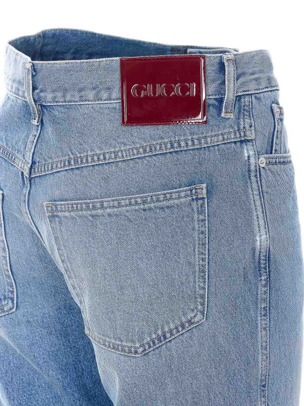 The Best Shops GUCCI: straight leg jeans - Slim Fit Denim Pants