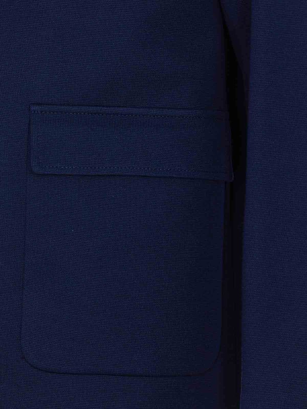 The Best Shops GUCCI: casual jackets - Blue Jacket With Frontal Buttons Closure