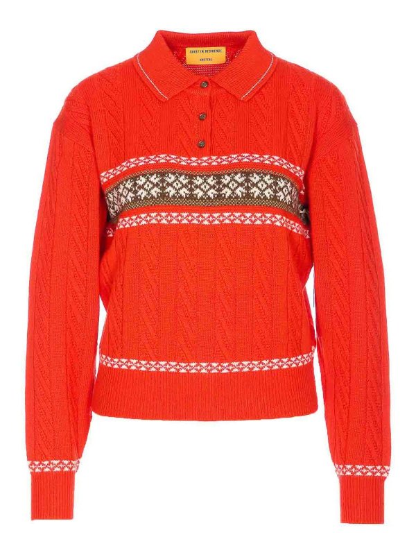 GUEST IN RESIDENCE: ポロシャツ - ポロシャツ - 赤