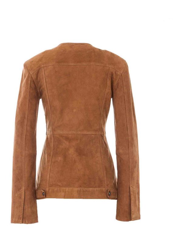 HAIKURE: leather jacket online - Suede Jacket