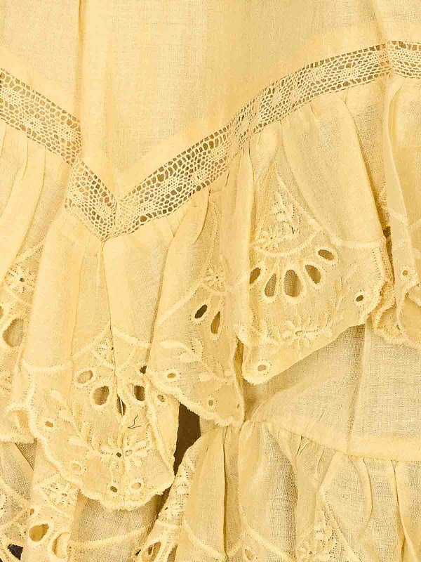 The Best Shops Isabel Marant Etoile: gonne al ginocchio  e longuette - Gonna Jocadia Ocra Chiaro