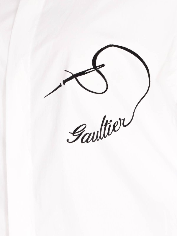 The Best Shops JEAN PAUL GAULTIER: shirts - White Shirt With Frontal Buttons Closure