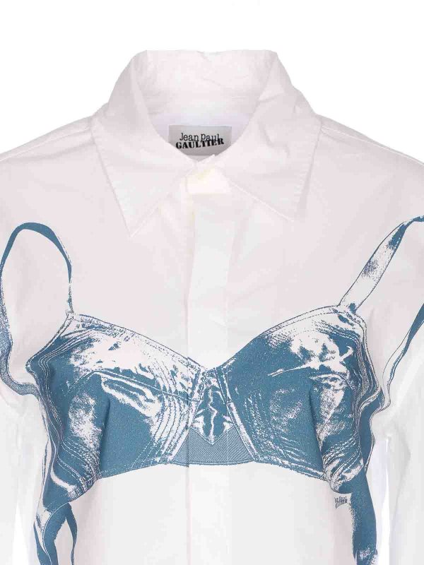 シャツ - 白 shop online: JEAN PAUL GAULTIER